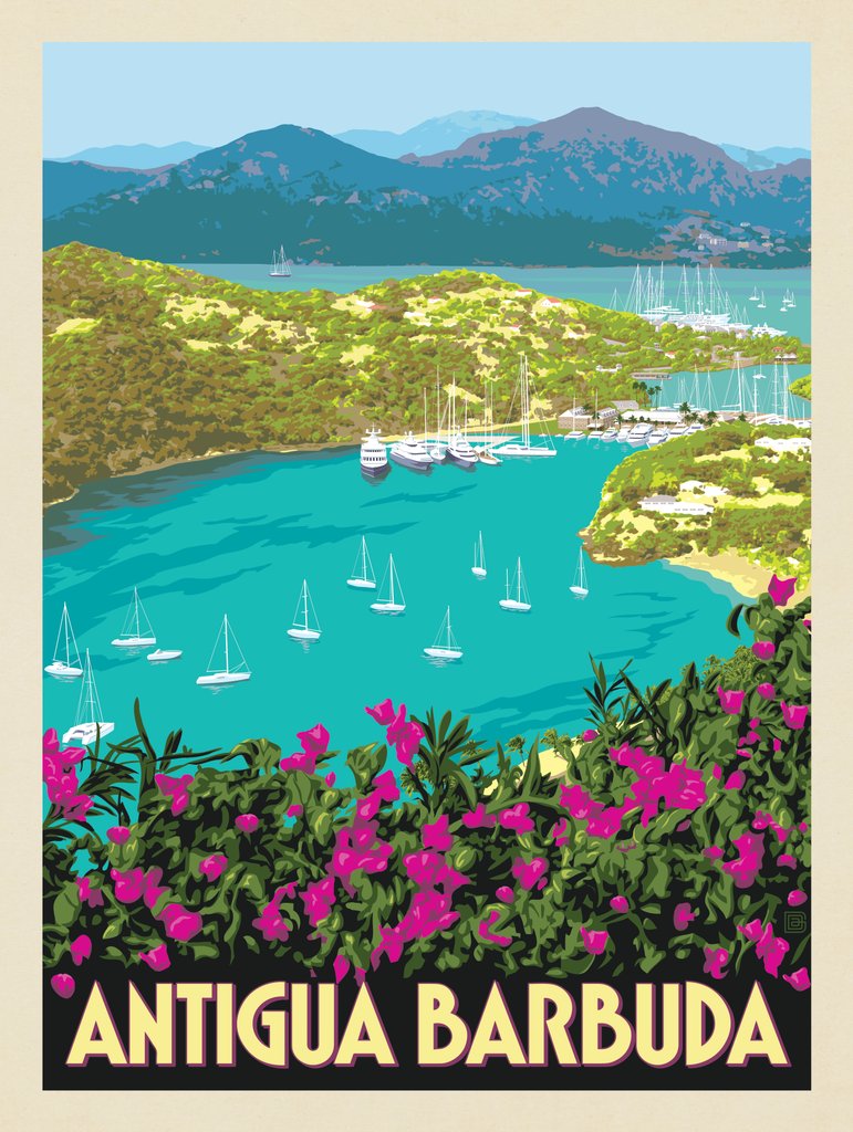 Antigua Barbuda - Art Print - Artwork