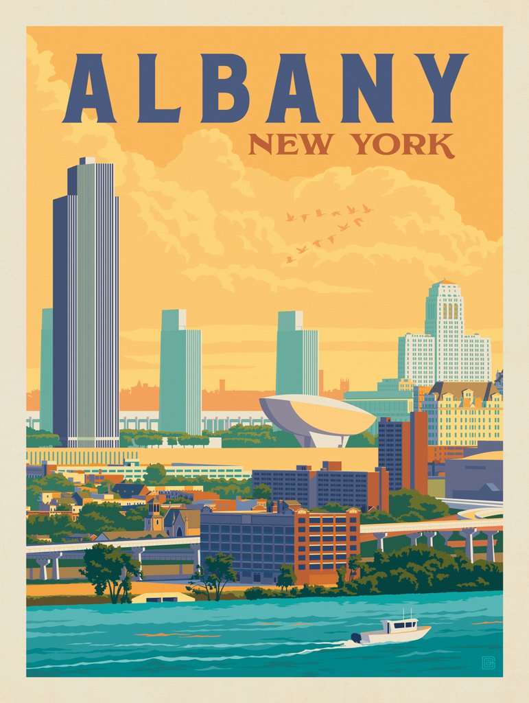 Albany, New York - Notecards - Artwork