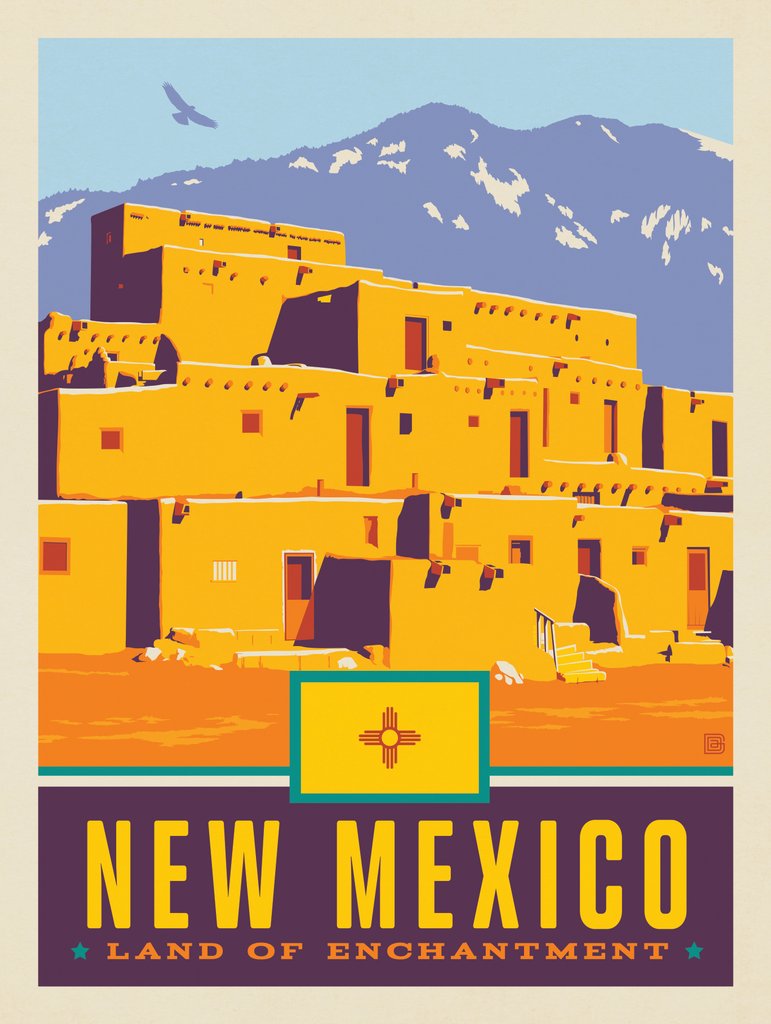 New Mexico State Pride - Postcards - Artwork