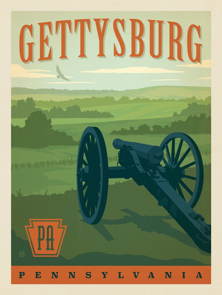 Gettysburg, PA - Art Print - Artwork