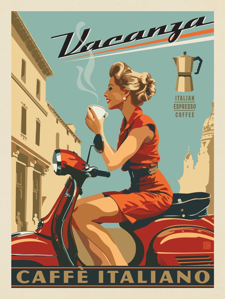 Vacanza Italiana Coffee - Canvas - Artwork