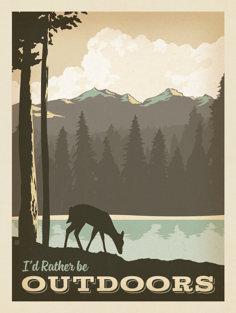 I’d Rather Be Outdoors - Notecards - Artwork