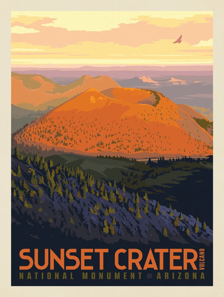 Sunset Crater Volcano National Monument - Postcards - Artwork