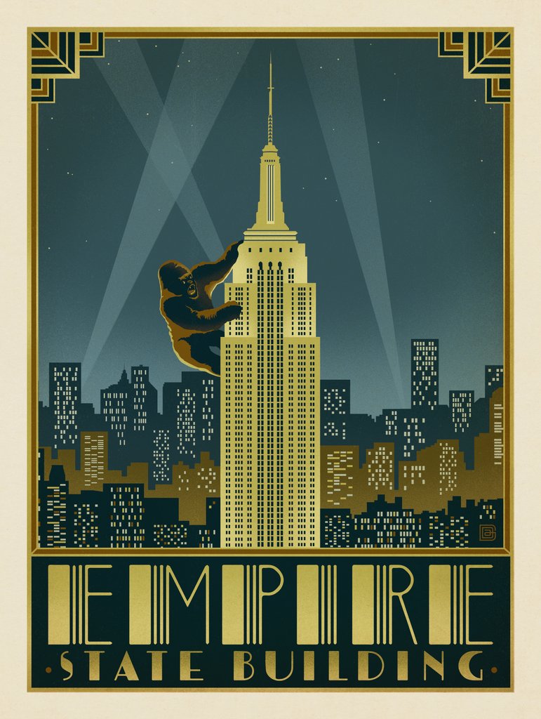 New York City: Empire State Building - Art Print - Artwork