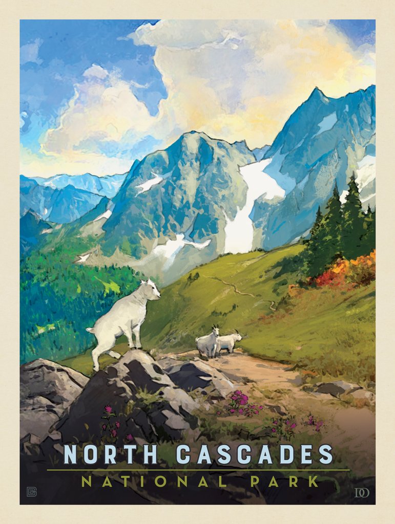 North Cascades National Park: Billy The Kid - Canvas - Artwork