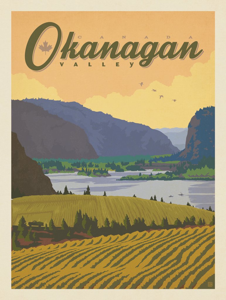 Canada: Okanagan Valley - Postcards - Artwork