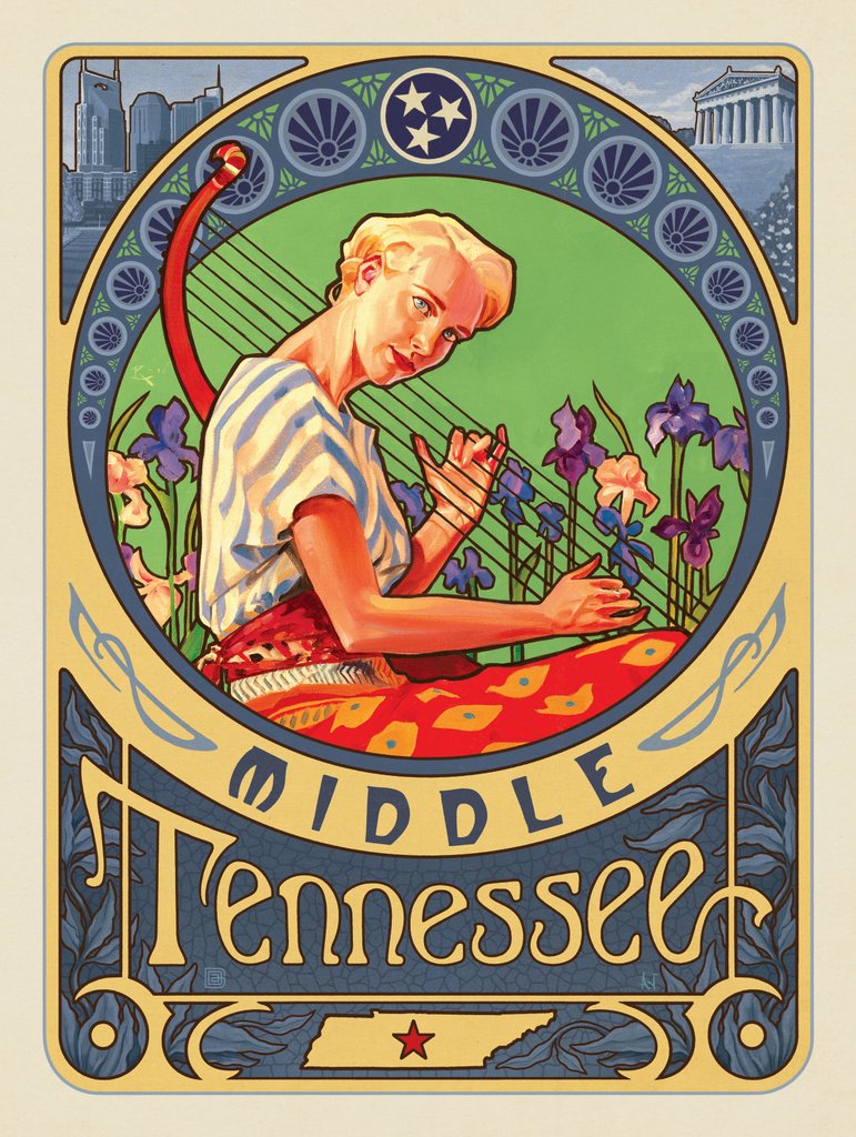 Three Graces: 2 Middle Tennessee - Art Print - Artwork