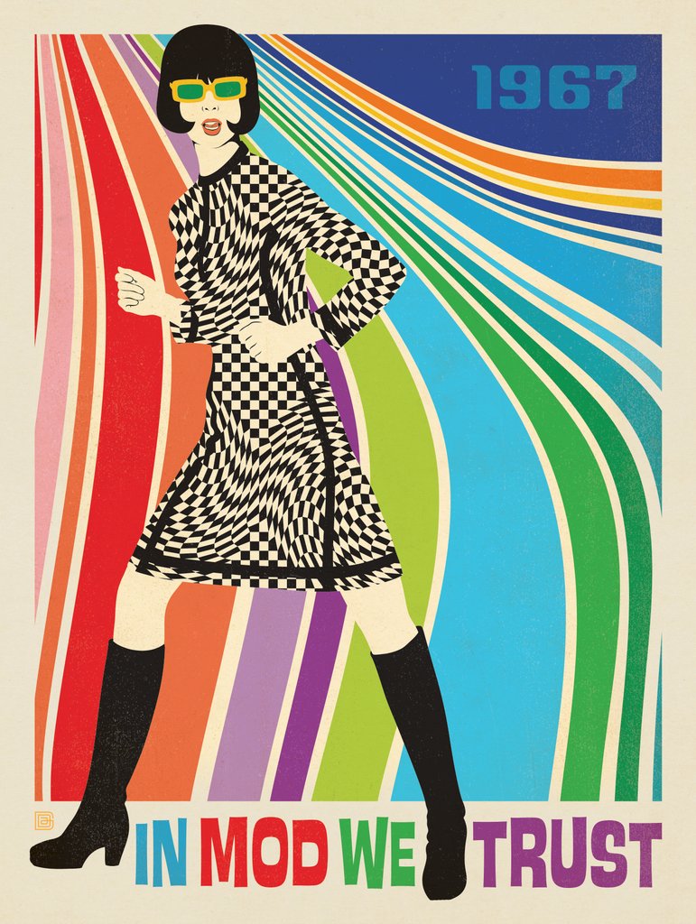 MOD Go-Go Dancer - Postcards - Artwork