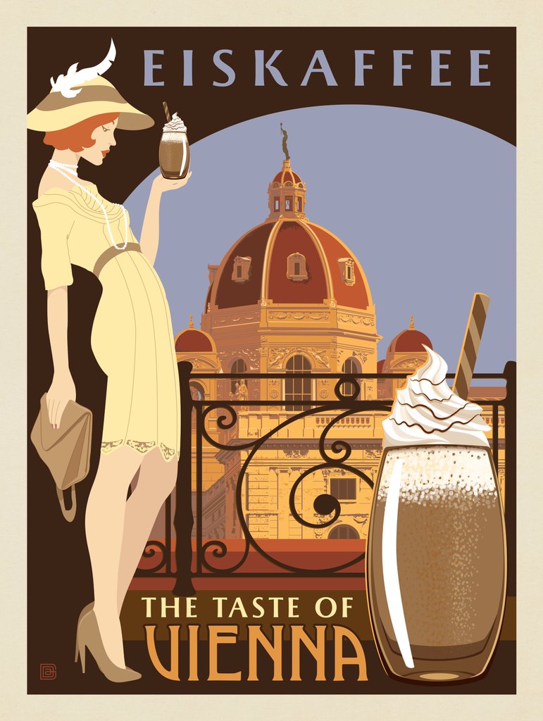 Eiskaffee: The Taste Of Vienna - Postcards - Artwork