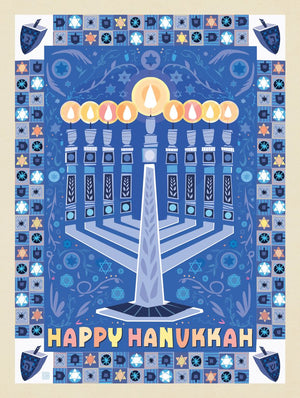 A Greeting Card: Happy Hanukkah