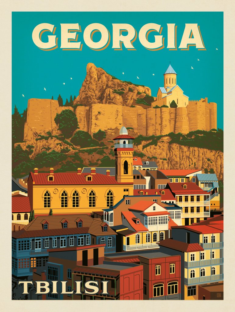 Georgia: Tbilisi - Art Print - Artwork
