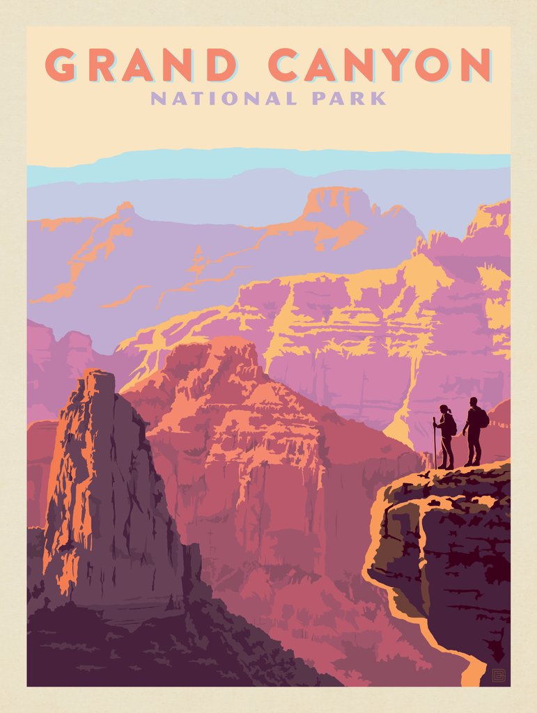 Grand Canyon National Park: Overlook - Canvas - Artwork
