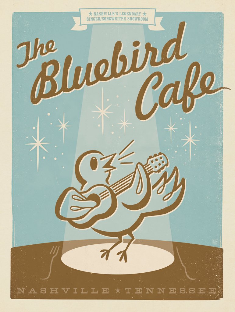 Bluebird Cafe - Art Print - Artwork