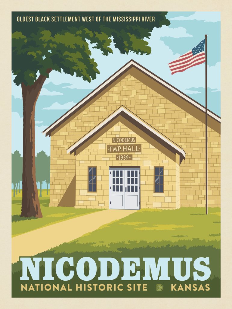 Nicodemus National Historic Site, Kansas - Art Print - Artwork