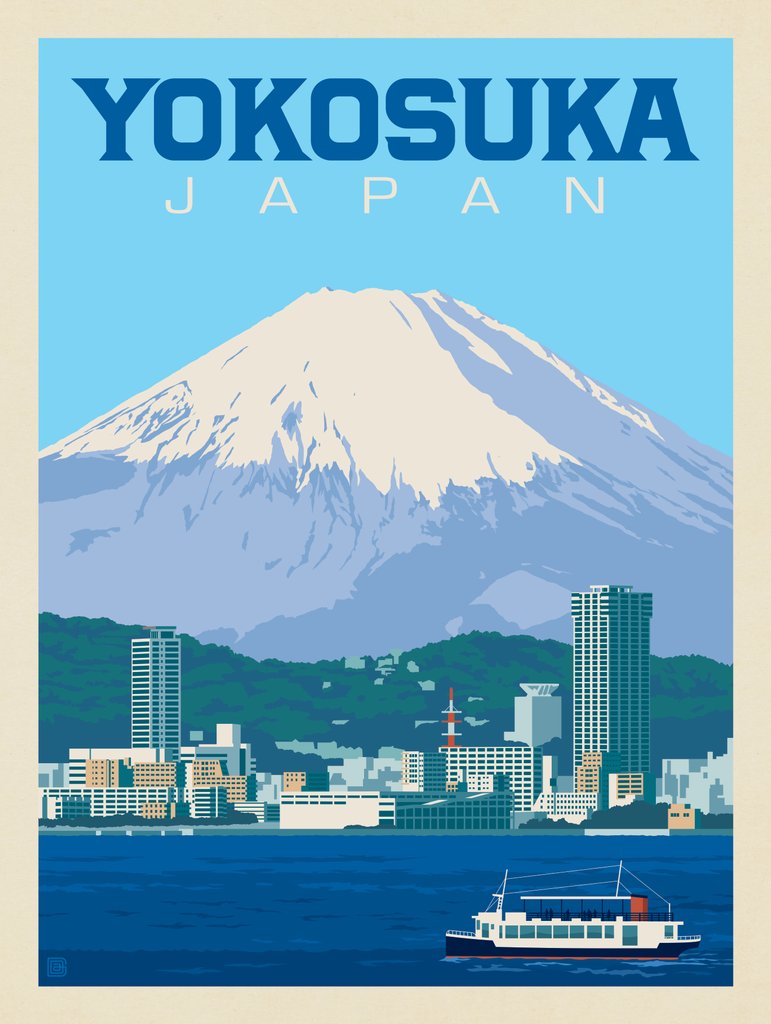 Japan: Yokosuka - Canvas - Artwork