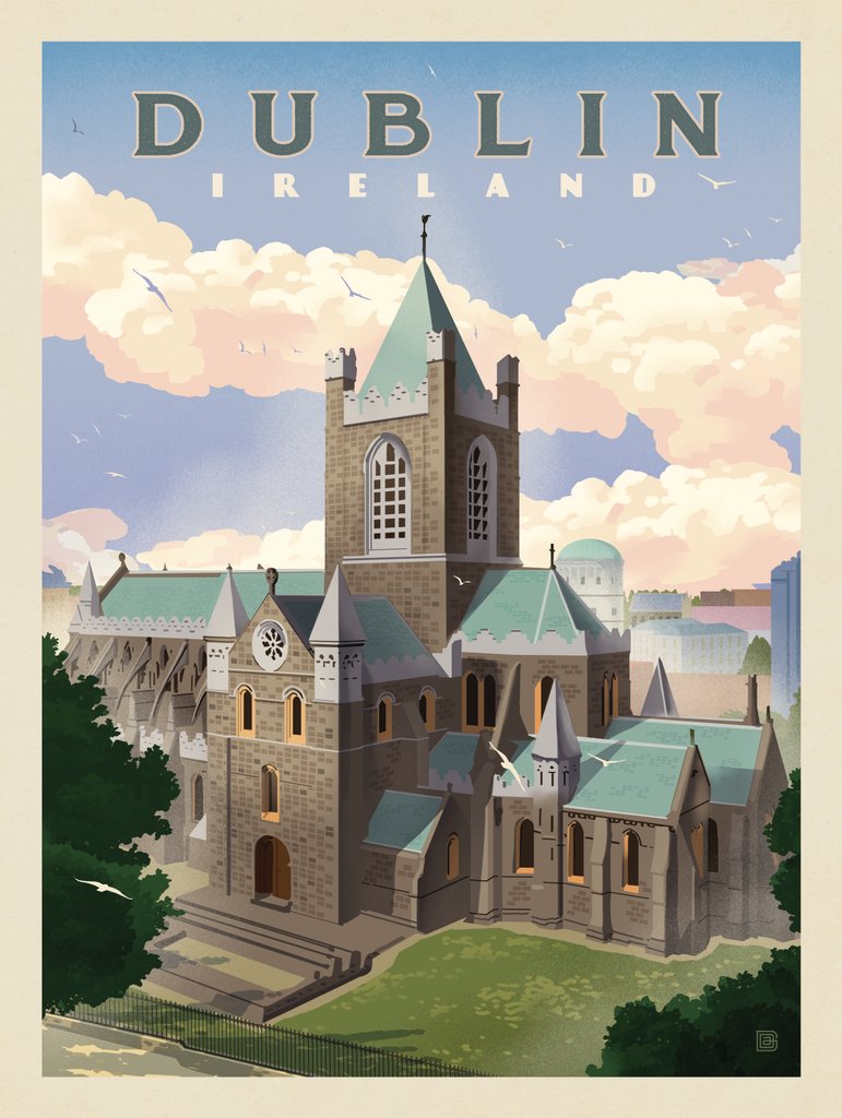 Ireland: Dublin - Art Print - Artwork