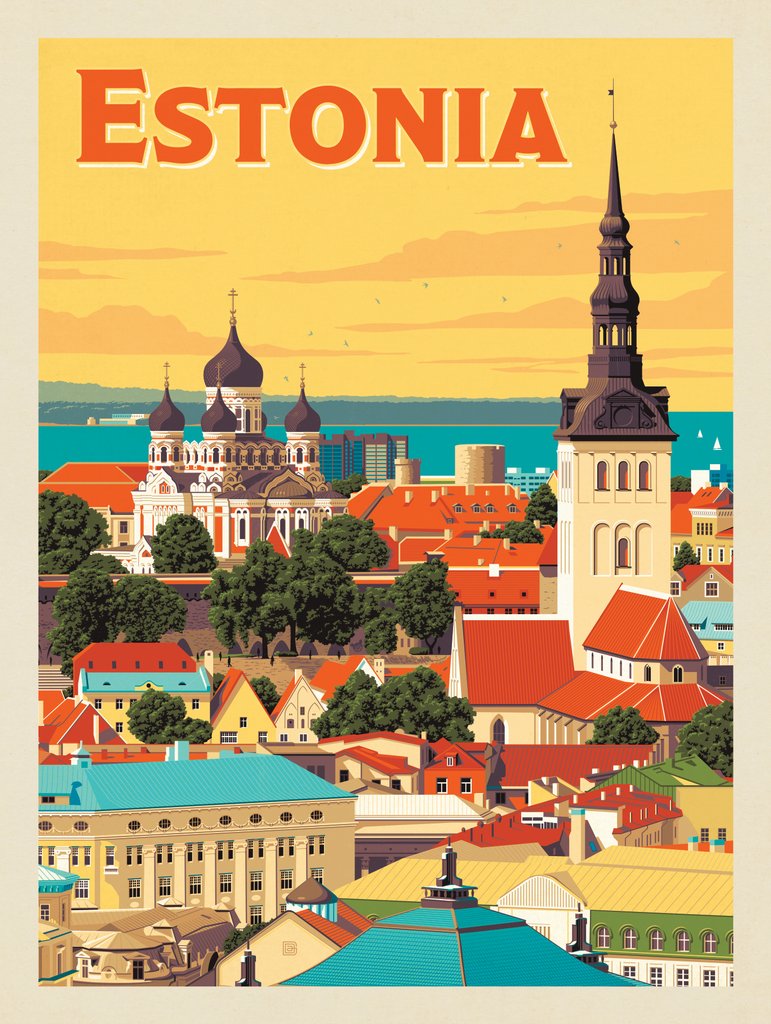 Estonia - Notecards - Artwork
