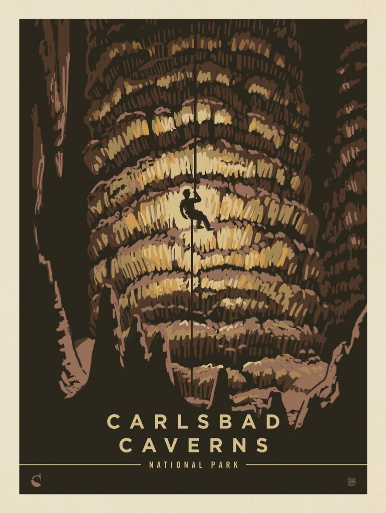Carlsbad Caverns National Park: Into The Depths - Canvas - Artwork