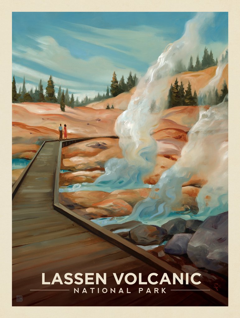 Lassen Volcanic National Park: Warm Regards - Canvas - Artwork