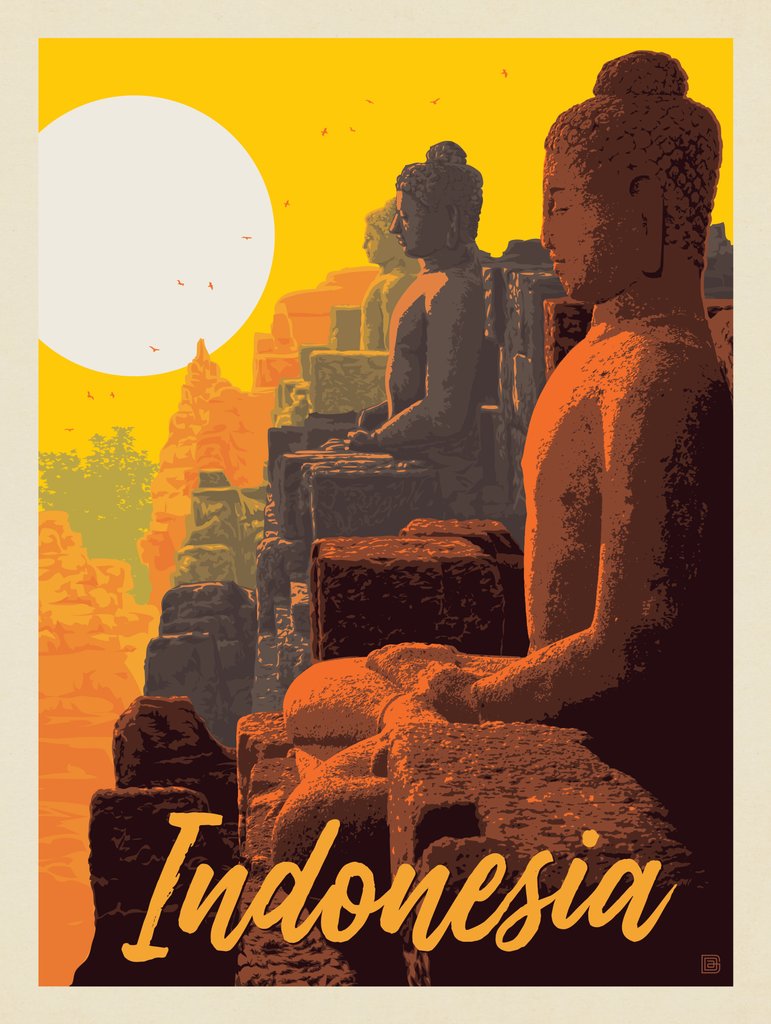 Indonesia - Postcards - Artwork