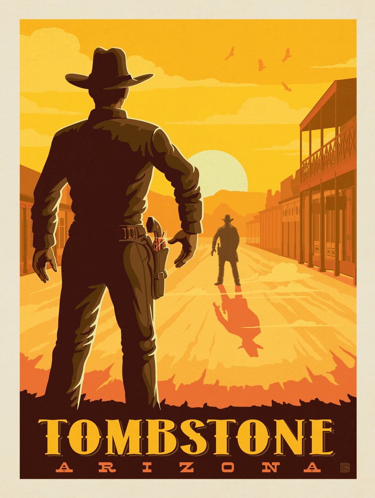 Tombstone, Arizona: Gunslingers - Canvas - Artwork