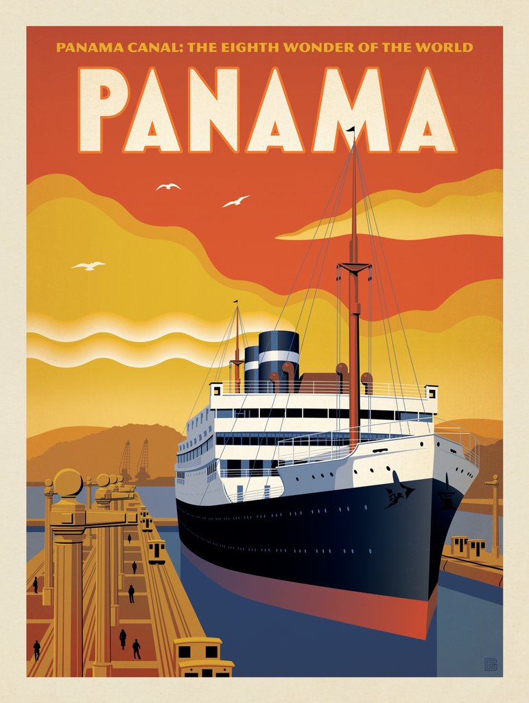 Panama - Metal Sign - Artwork