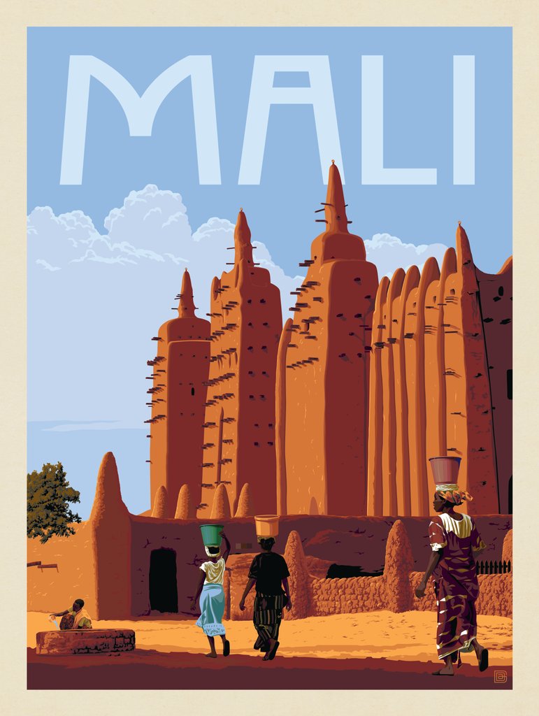 Mali, Africa - Canvas - Artwork