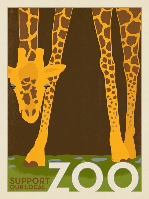 Zoo: Giraffe - Art Print - Artwork