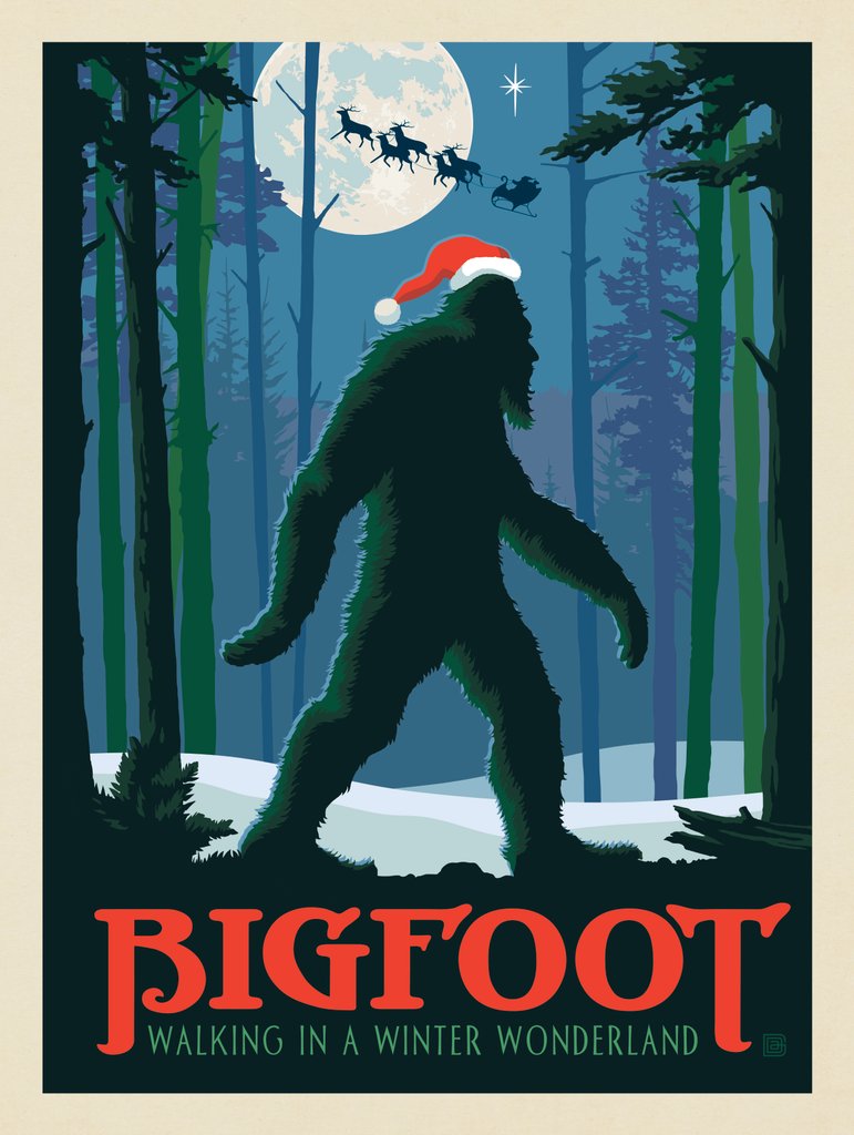 Bigfoot: Winter Wonderland - Canvas - Artwork