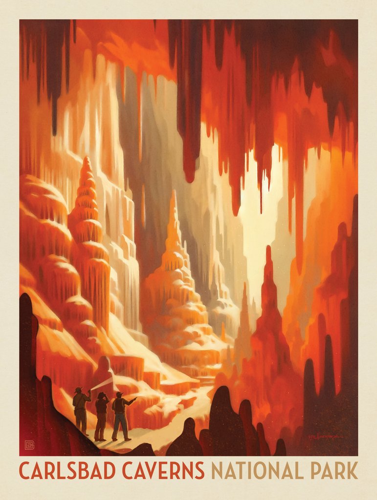 Carlsbad Caverns National Park: Underworld - Notecards - Artwork