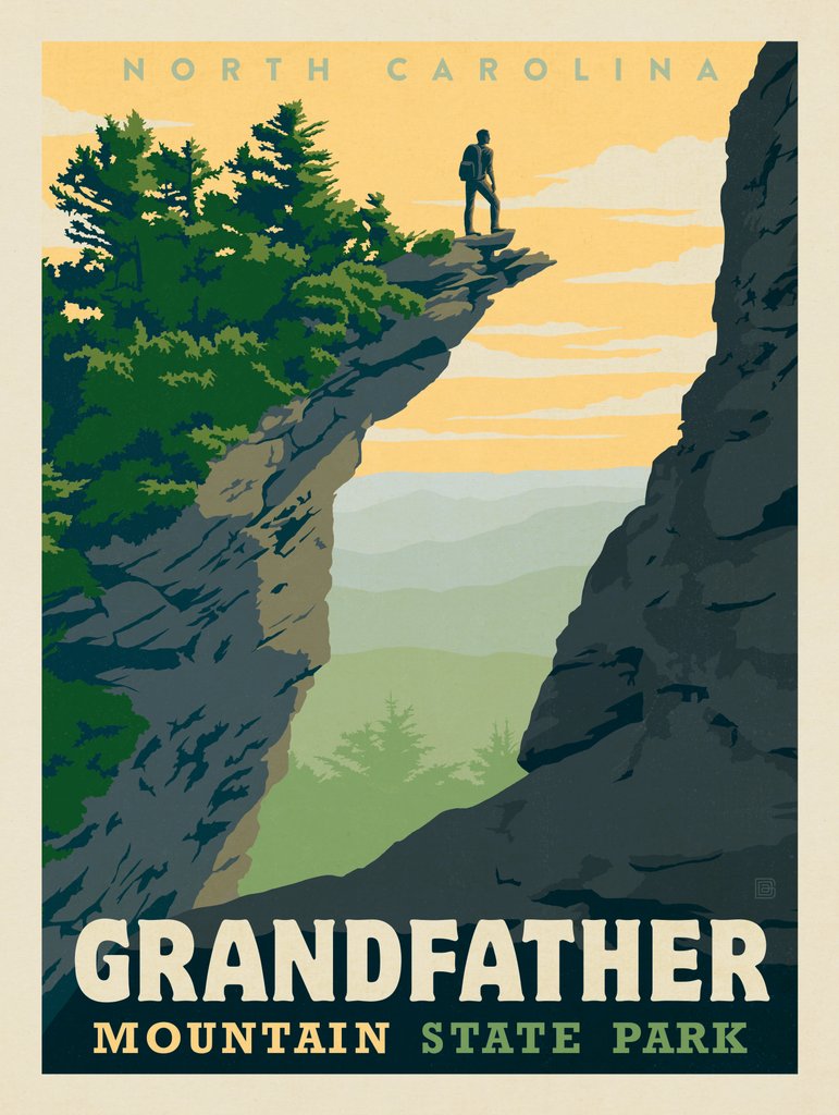 Grandfather Mountain, North Carolina - Notecards - Artwork