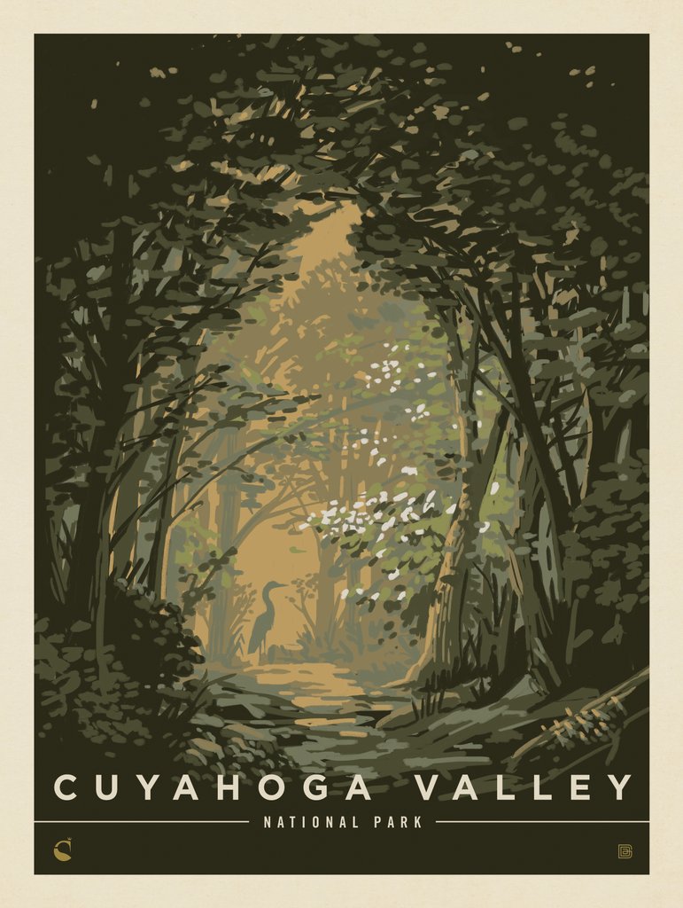 Cuyahoga Valley National Park: Afternoon Shade - Metal Sign - Artwork