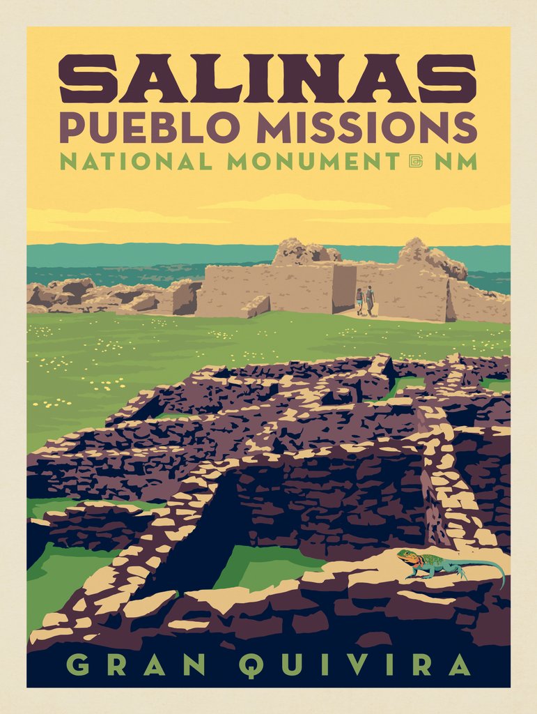 Salinas Pueblo Missions National Monument: Gran Quivira - Notecards - Artwork