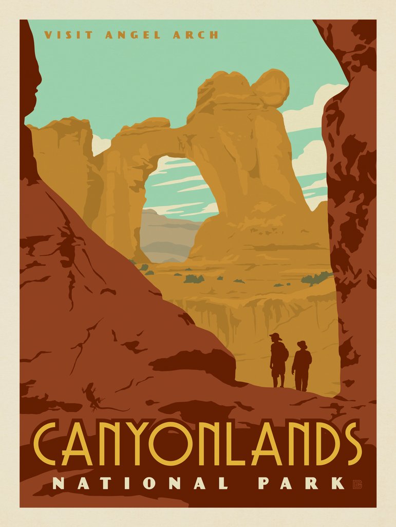 Canyonlands National Park: Angel Arch - Notecards - Artwork