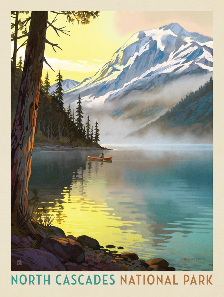 North Cascades National Park: Magical Mists - Postcards - Artwork