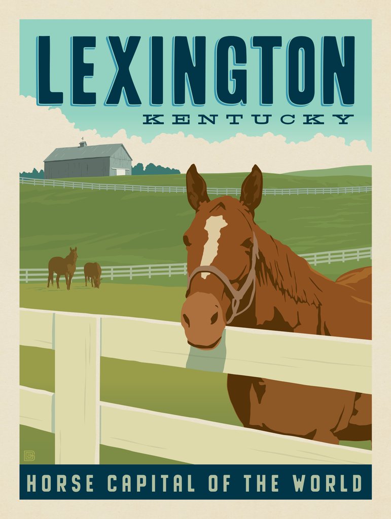 Lexington, Kentucky - Canvas - Artwork