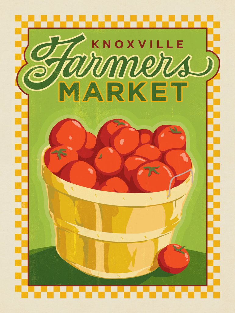 Farmers Market: Knoxville - Notecards - Artwork