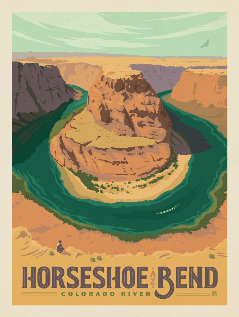 Horseshoe Bend, Arizona - Art Print - Artwork