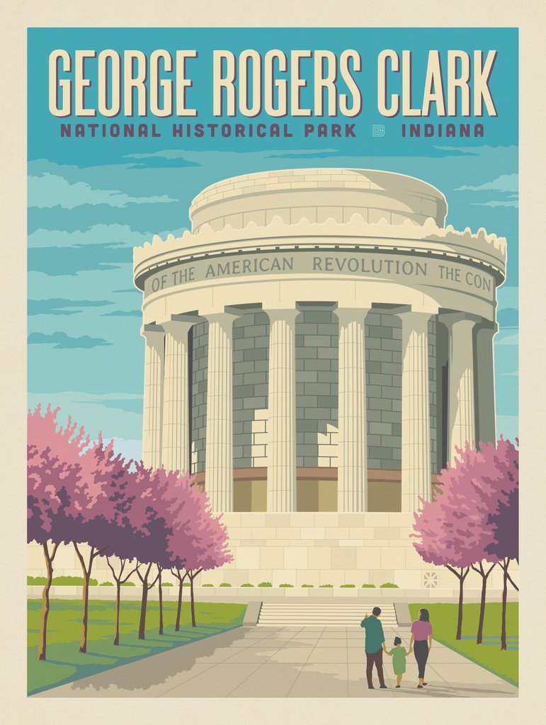 George Rogers Clark National Historical Park, IN - Canvas - Artwork