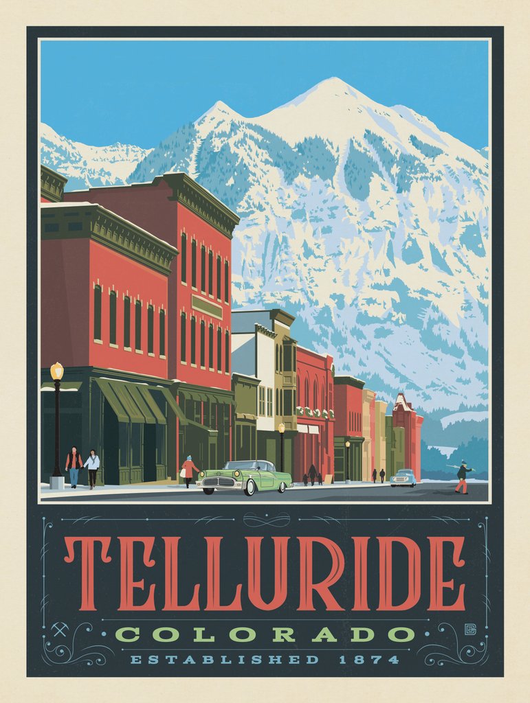 Telluride, Colorado - Art Print - Artwork