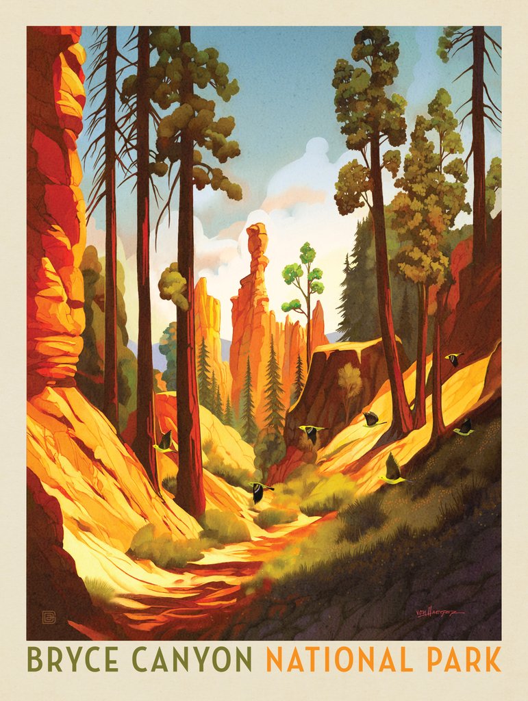 Bryce Canyon National Park: Among The Hoodoos - Art Print - Artwork