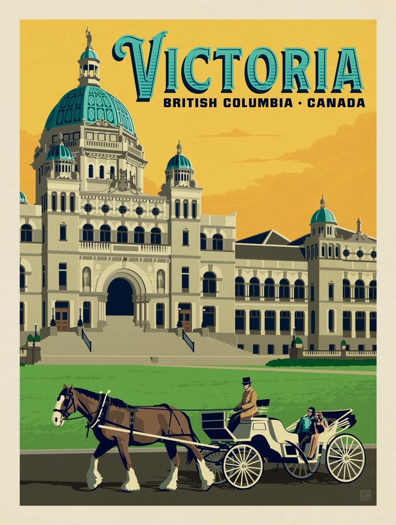 Canada: Victoria - Notecards - Artwork