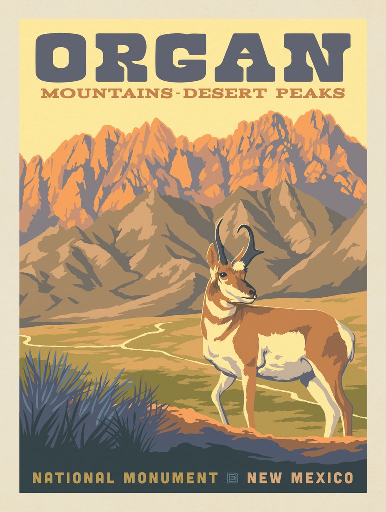 Organ Mountain-Desert Peaks: New Mexico - Notecards - Artwork