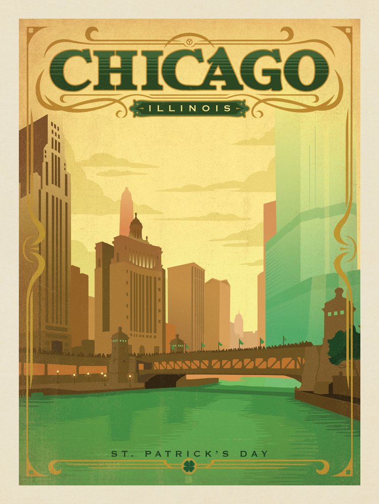Chicago: St. Patrick’s Day - Canvas - Artwork