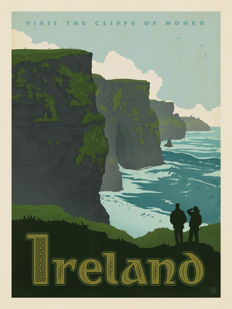 Ireland: Cliffs Of Moher - Art Print - Artwork