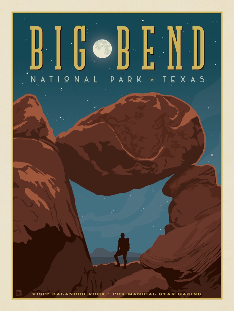 Big Bend National Park: Balanced Rock - Art Print - Artwork