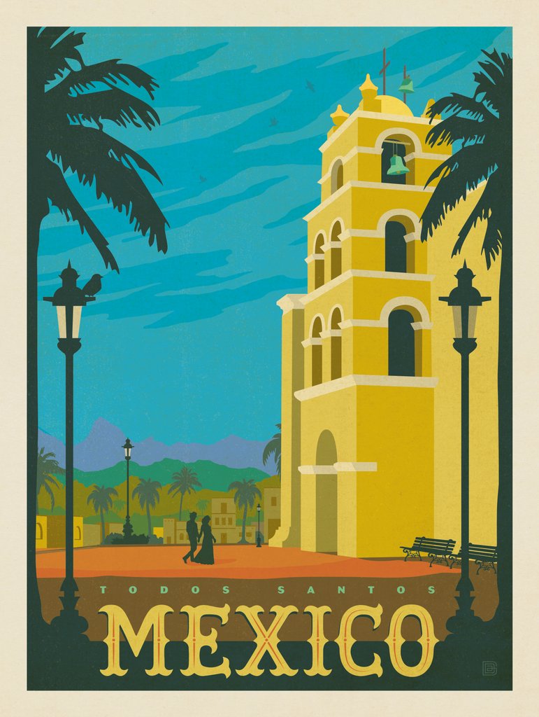 Mexico: Todos Santos - Postcards - Artwork