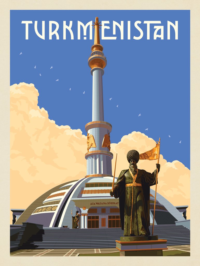 Turkmenistan - Notecards - Artwork