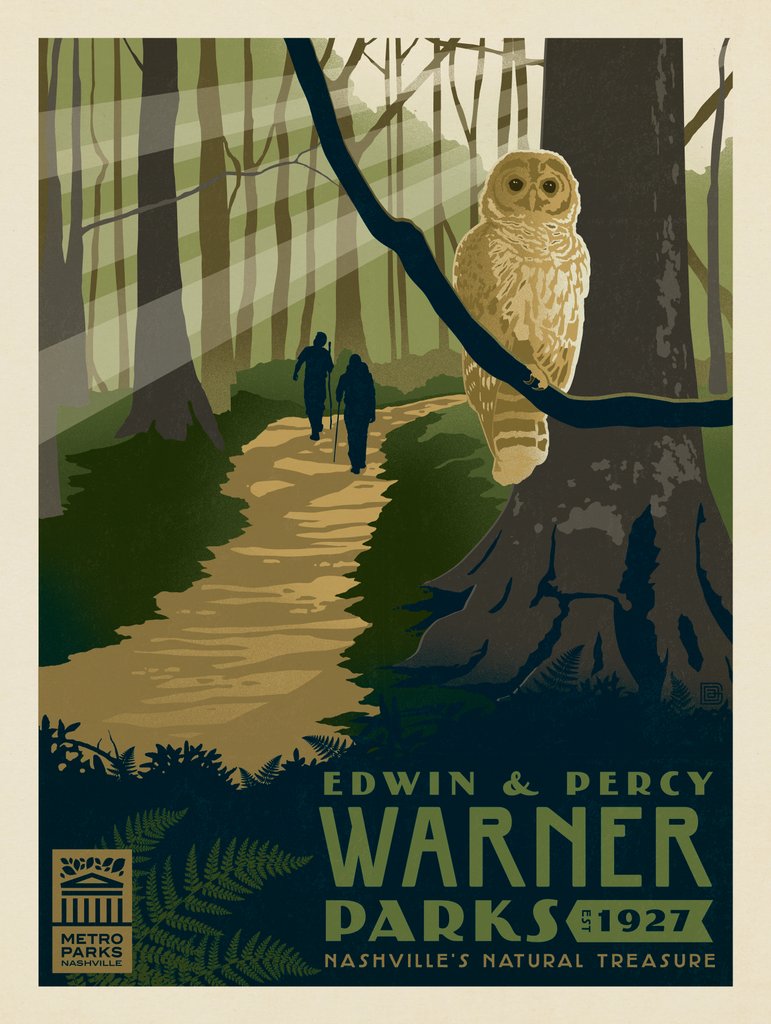 Metro Parks: Warner Parks - Metal Sign - Artwork