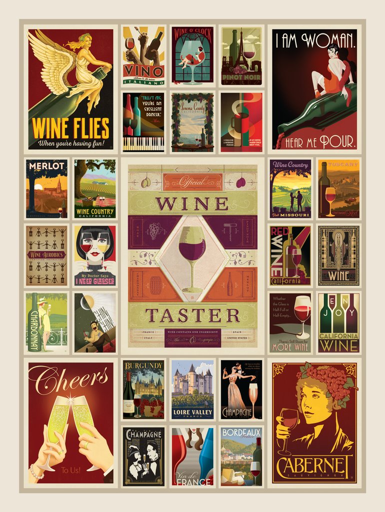 Wine Taster Multi-Image Print - Art Print - Artwork